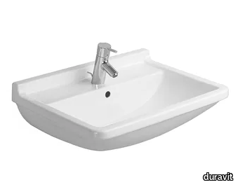 STARCK 3 - Ceramic washbasin with overflow _ Duravit