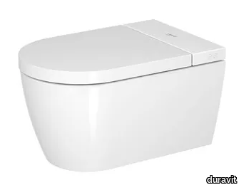 SENSOWASH® STARCK F LITE - Wall-hung ceramic toilet with electronic seat _ Duravit