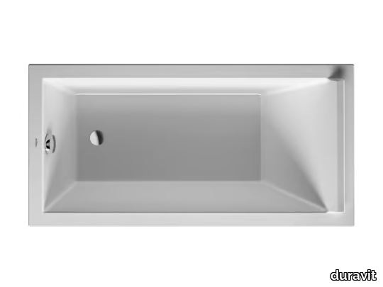 STARCK - Rectangular acrylic bathtub _ Duravit