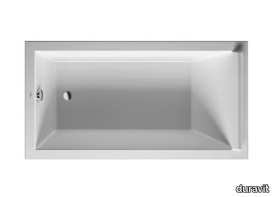 STARCK - Rectangular acrylic bathtub _ Duravit