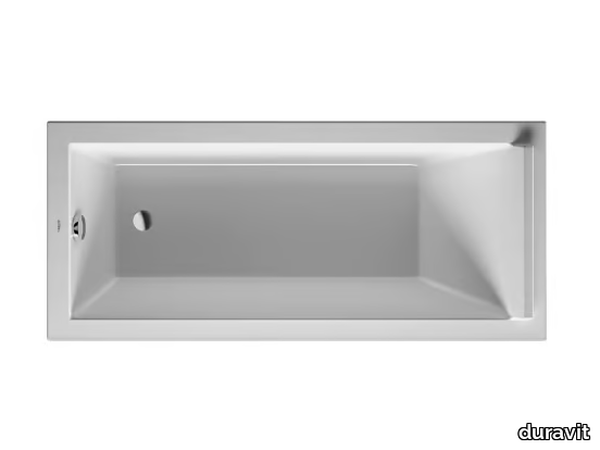 STARCK - Rectangular acrylic bathtub _ Duravit