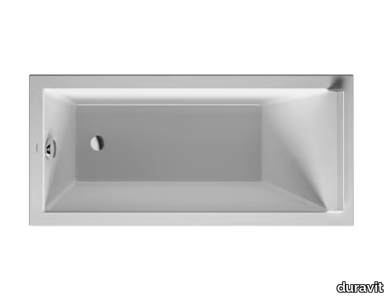 STARCK - Rectangular acrylic bathtub _ Duravit