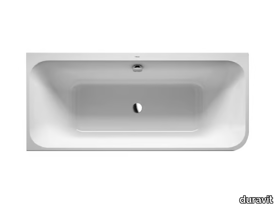 HAPPY D.2 - Corner acrylic bathtub _ Duravit