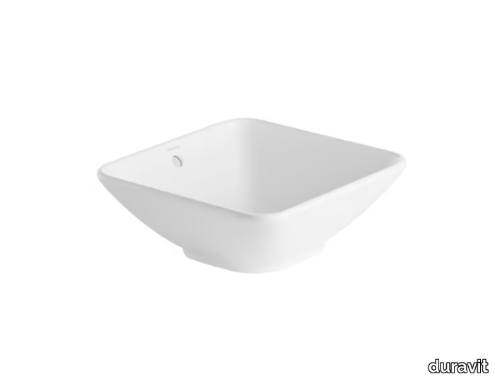 BACINO - Countertop square ceramic washbasin _ Duravit