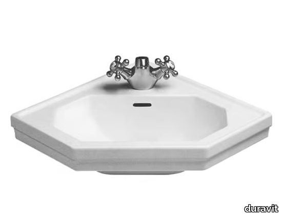 1930 - Wall-mounted ceramic handrinse basin _ Duravit