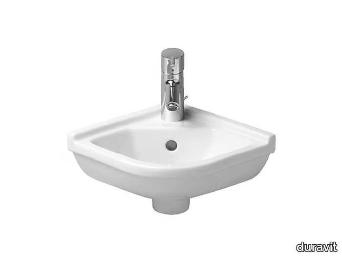 STARCK 3 - Corner ceramic handrinse basin _ Duravit