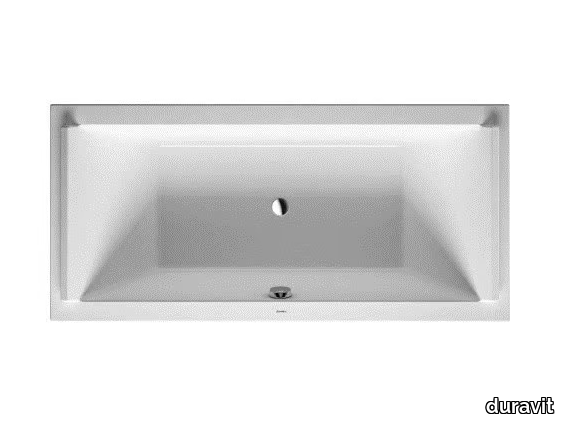 STARCK - Rectangular acrylic bathtub _ Duravit