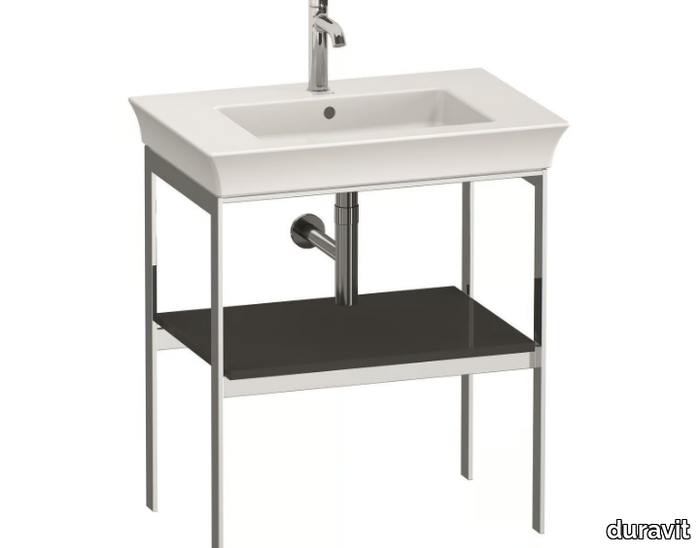 WHITE TULIP WT4540 / WT4541 - Floor-standing single metal console sink _ Duravit