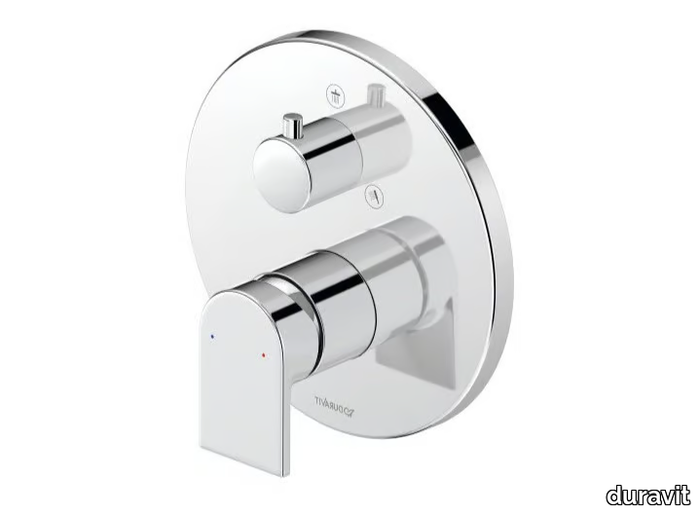 TULUM - 2 hole Recessed shower mixer with diverter _ Duravit