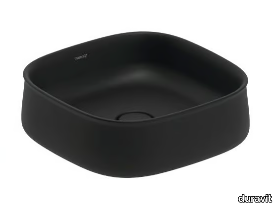 ZENCHA - Countertop square single ceramic washbasin _ Duravit