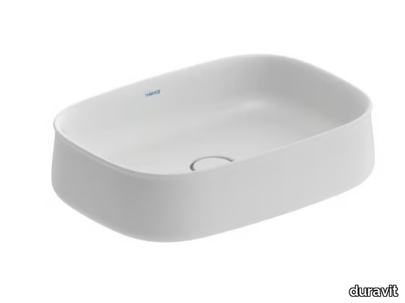 ZENCHA - Countertop rectangular ceramic washbasin _ Duravit