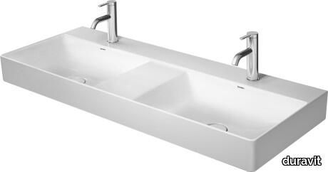 DuraSquare Double washbasin, double furniture washbasin