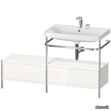 Happy D.2 Plus c-shaped Set with metal console and drawer