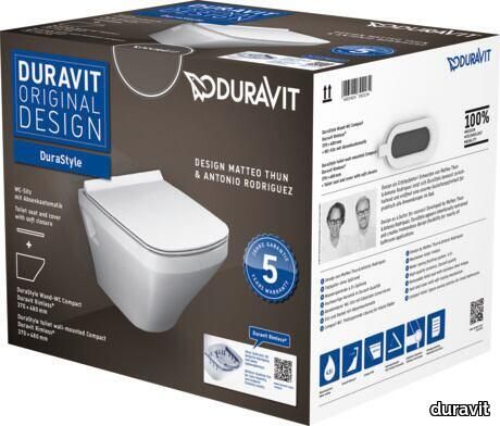 DuraStyle Toilet set wall-mounted Compact