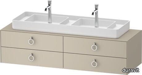 White Tulip Console vanity unit wall-mounted