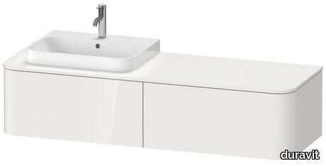 Happy D.2 Plus Console vanity unit wall-mounted