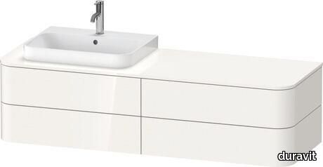 Happy D.2 Plus Console vanity unit wall-mounted