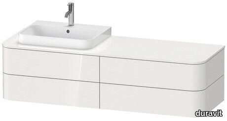 Happy D.2 Plus Console vanity unit wall-mounted