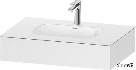 Qatego Built-in basin with console