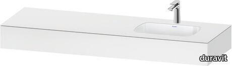 Qatego Built-in basin with console