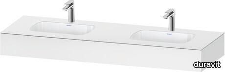 Qatego Built-in basin with console