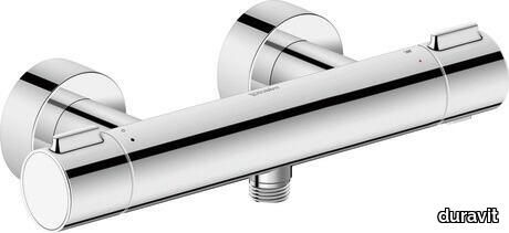 Wave Thermostatic shower mixer for exposed installation