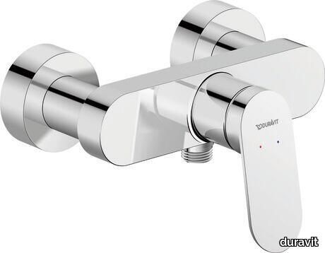 Wave Single lever shower mixer for exposed installation