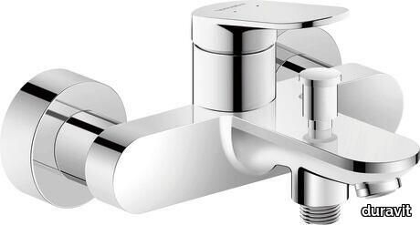 Wave Single lever bathtub mixer for exposed installation