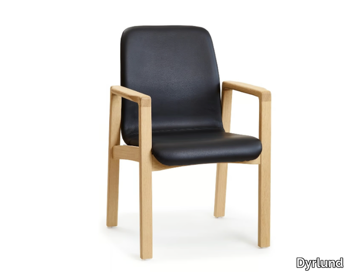 8472ALK - Upholstered chair with armrests _ Dyrlund