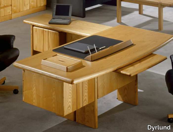 COMMODORE - L-shaped wooden executive desk _ Dyrlund