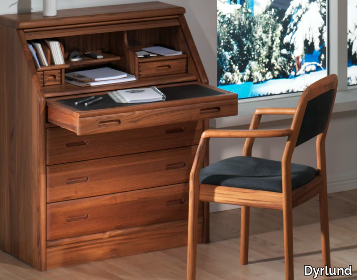 1156M - Wooden secretary desk _ Dyrlund