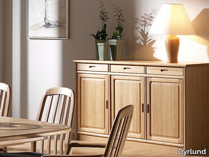 1155M - Wooden sideboard with doors _ Dyrlund