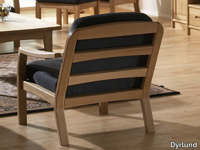 1260K - Upholstered easy chair with armrests _ Dyrlund