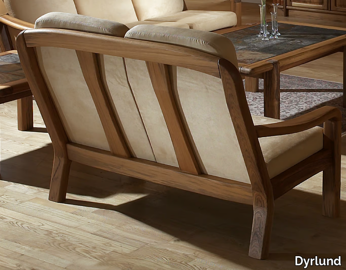 1240AH - 2 seater wooden sofa _ Dyrlund