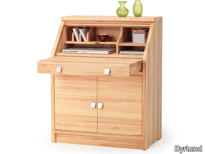 5252K - Wooden secretary desk _ Dyrlund