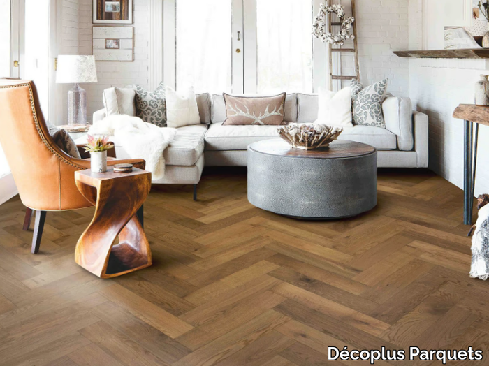 BATON ROMPU AUTHENTIQUE FUME - Solid wood parquet _ Décoplus Parquets