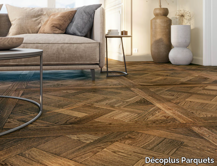 DALLES DE VERSAILLES FUME HUILE - Solid wood parquet _ Décoplus Parquets