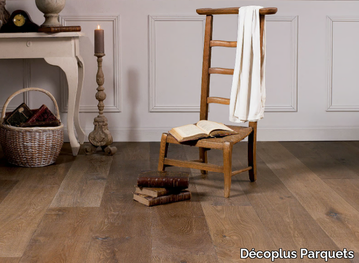 HAZELNUT - Floating brushed oak parquet _ Décoplus Parquets