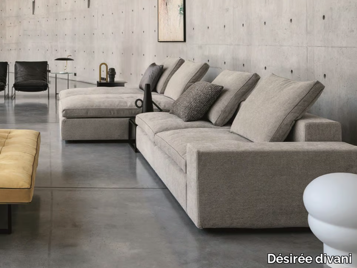 KUBIC - Sectional fabric sofa with removable cover _ Désirée divani