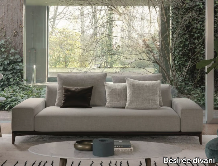 OVERPLAN - Sectional fabric sofa with chaise longue _ Désirée divani