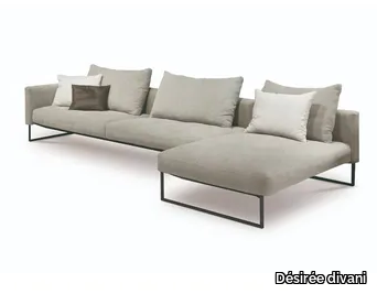 ARLON - 3 seater leather sofa with removable cover _ Désirée divani