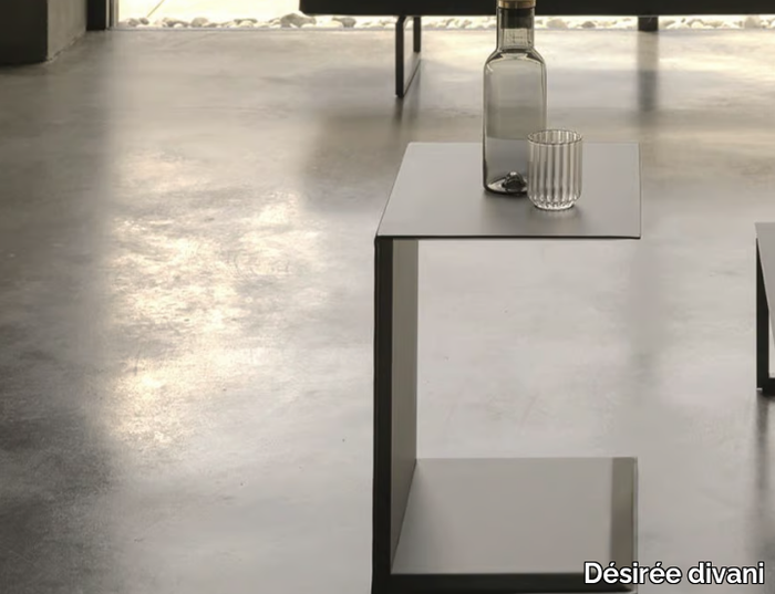 LUDWIG - Rectangular aluminium side table _ Désirée divani