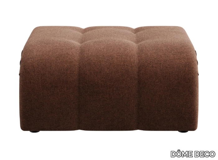 CALEB - Square fabric pouf _ DÔME DECO