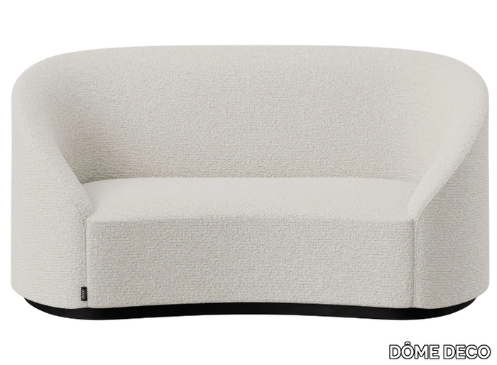 CURVE - Curved 2 seater fabric sofa _ DÔME DECO