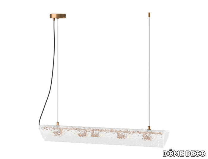 ALVA - LED glass pendant lamp _ DÔME DECO