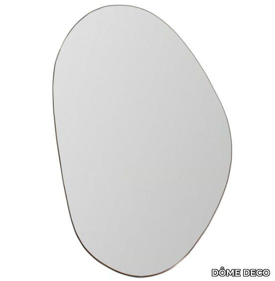 NEMI - Wall-mounted oval mirror _ DÔME DECO