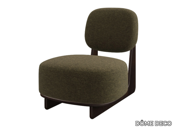 TATE - Sled base fabric easy chair _ DÔME DECO