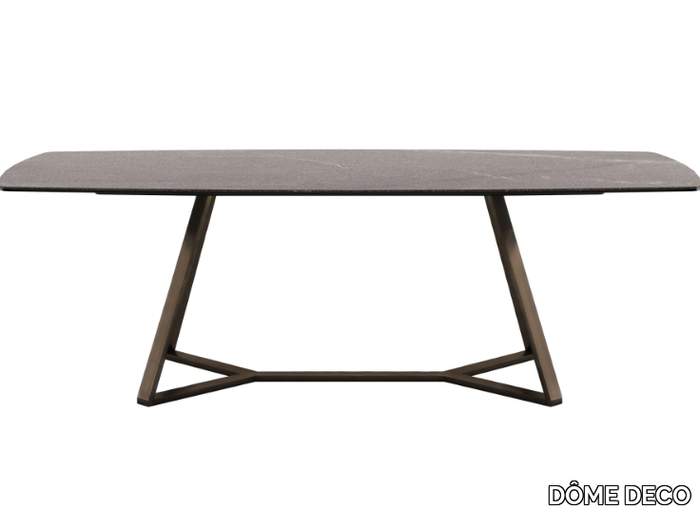 VENETO - Rectangular porcelain stoneware table _ DÔME DECO