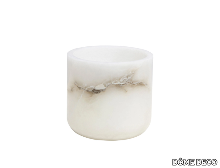 MILOS - Alabaster candle holder _ DÔME DECO