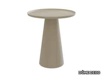 LYON - Round aluminium high side table _ DÔME DECO